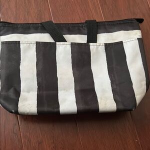 Black and White Striped Tote Bag